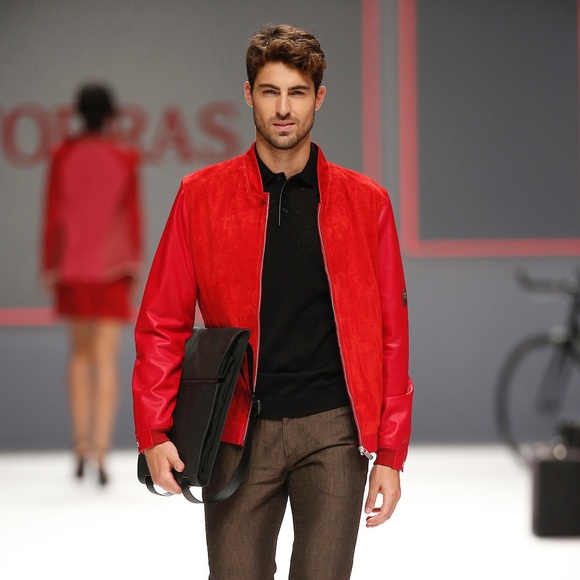 (NWT) MEN’S SUEDE/LAMBSKIN TORRAS OF SPAIN BOMBER